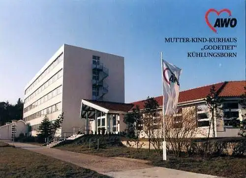 Ansichtskarte, Kühlungsborn, AWO Mutter-Kind-Haus, aussen, ca 1997