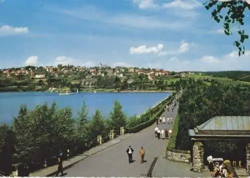 AK, Langscheid, Sorpesee im Sauerland, Blick auf Langscheid, 1968