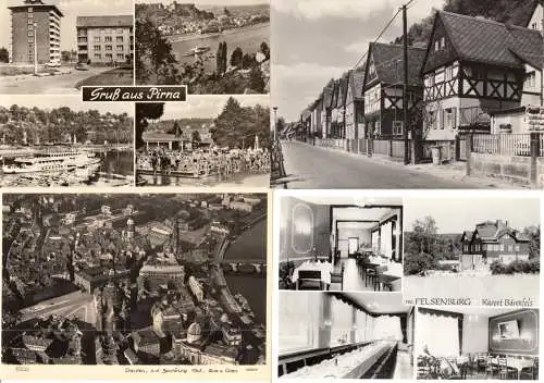 Posten von über 250 DDR s/w Foto-AK, **,  Bez. Dresden, Sachsen, 1950er-1980er