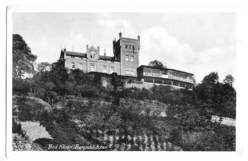 AK, Bad Kösen, Blick zum Restaurant Bergschlößchen, 1951