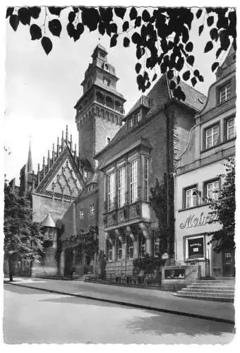 Ansichtskarte, Zeitz, Partie am Rathaus, 1964