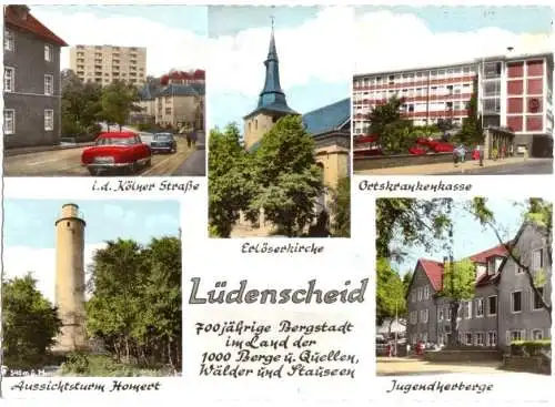 AK, Lüdenscheid Sauerland, fünf Abb., 1971