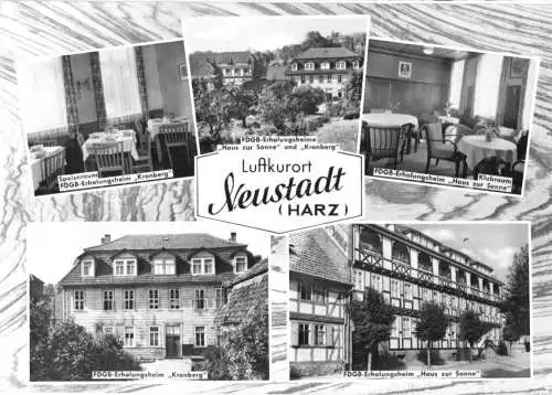 Ansichtskarte, Neustadt Harz, fünf Abb., 1962