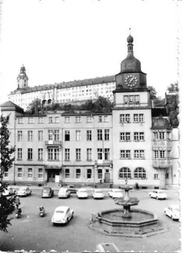 Ansichtskarte, Rudolstadt Thür. Wald, Markt und Schloß, 1963