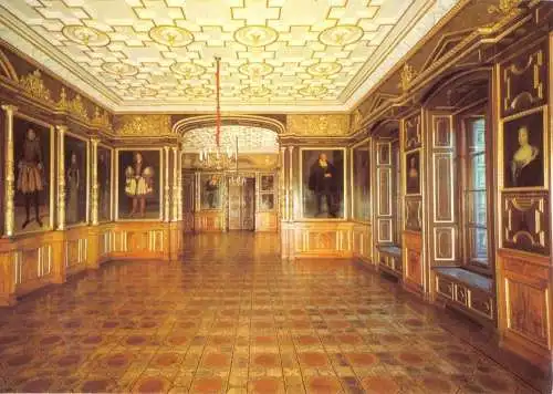 Ansichtskarte, Schwerin, Schloß Schwerin, Ahnengalerie, 1983