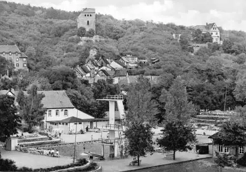 Ansichtskarte, Bad Frankenhausen Kyffh., Schwimmbad, 1966