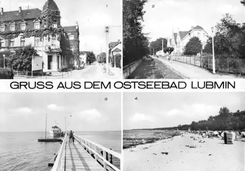 Ansichtskarte, Ostseebad Lubmin, vier Abb., 1979