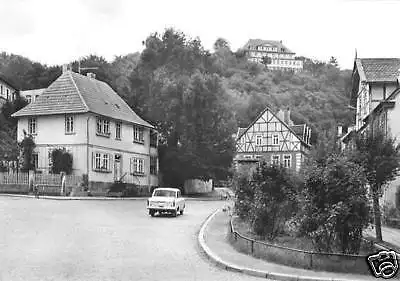 Ansichtskarte, Gernrode Harz, Straßenpartie, 1974