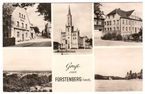 AK, Fürstenberg Havel, fünf Abb., 1961