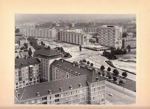 Dresden, Bildmappe mit 10 auf Pappe aufgezogenen Echtfotos, 1968