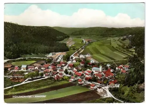 AK, Mühlbach Opf., Altmühltal, Luftbildansicht, um 1968