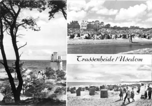 AK, Trassenheide Usedom, drei Abb., 1972