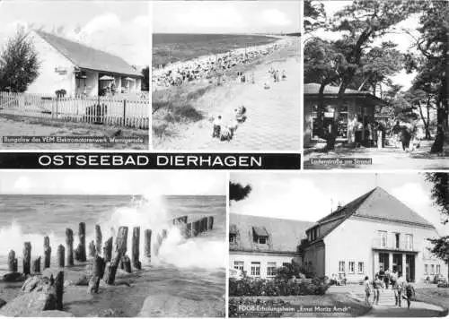 AK, Ostseebad Dierhagen, fünf Abb., 1974