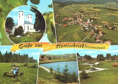 AK, Herrischried Schwarzwald, 5 Abb., u.a. Übersicht