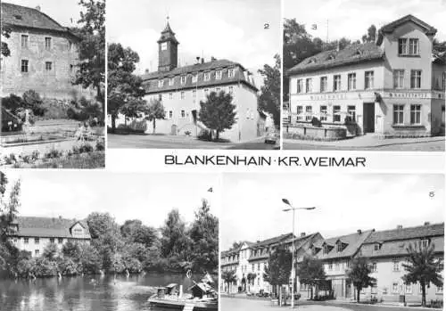 Ansichtskarte, Blankenhain Kr. Weimar, fünf Abb., Version 1, 1979