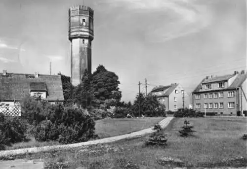 Ansichtskarte, Grevesmühlen Meckl., Teilansicht mit Wasserturm, 1976