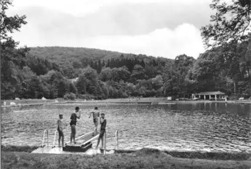 Ansichtskarte, Stolberg Harz, Waldbad, 1969