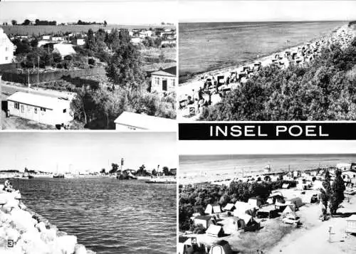 AK, Insel Poel, vier Abb., Timmendorf, 1970