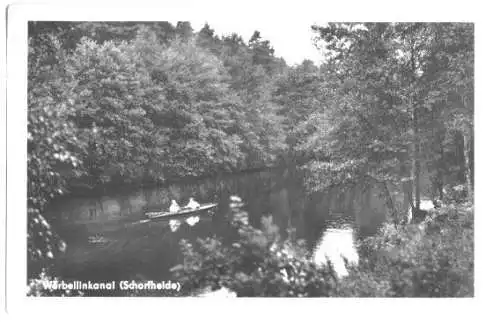 AK, Eichhorst, Werbellinkanal Schorfheide, Paddelboot