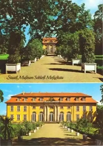 AK, Mosigkau, Staatl. Museum Schloß, 2 Abb., 1975