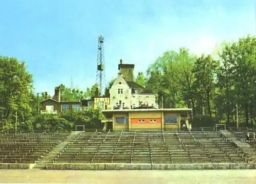 AK, Aue Erzgeb., Freilichtbühne u. Gaststätte, 1975