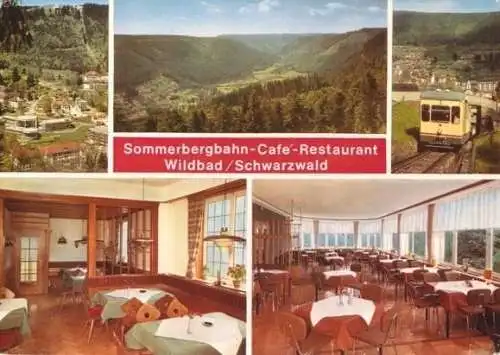 AK, Wildbad Schwarzw., Sommerbergbahn - Café, 1976