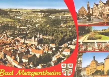 AK, Bad Mergentheim, vier Abb, ca. 1978