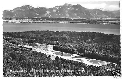 AK, Herrenchiemsee, Schloß, Luftbildansicht, 1958