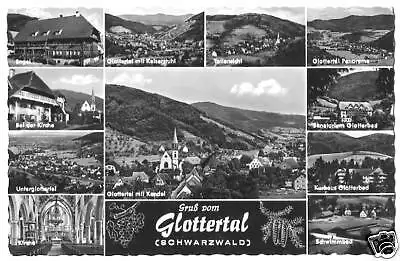 AK, Gruß vom Glottertal, elf Abb., 1962