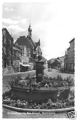 AK, Grossalmersrode Bz. Kassel, Marktplatz, 1959