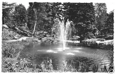 AK, Bad Sachsa Südharz, Kurpark, Springbrunnen, 1963