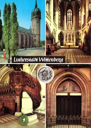 AK, Lutherstadt Wittenberg, vier Abb., 1985