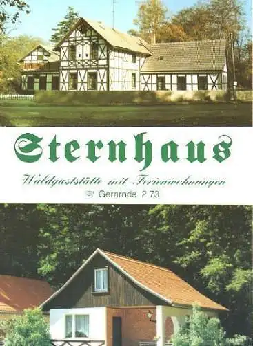 AK, Gernrode, Waldgaststätte "Sternhaus", ca. 1991