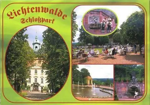 AK, Lichtenwalde, Schloßpark, 5 Abb., ca. 1998