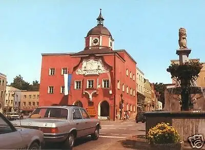 AK, Pfarrkirchen, Altes Rathaus, Pkw, ca. 1980