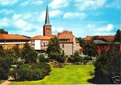 AK, Uelzen, Bl. v. Kreishaus auf die Marienkirche, 1978