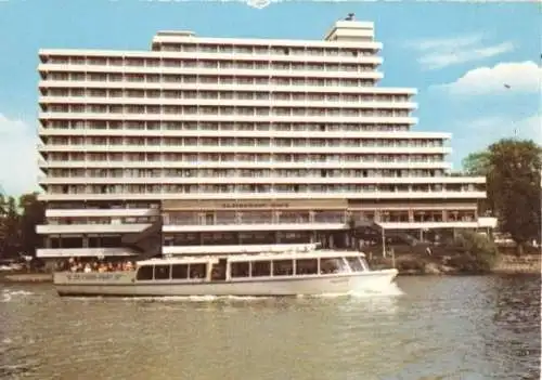 Ansichtskarte, Malente - Gremsmühlen, Hotel Intermar, Fahrgastschiff "Malente", um 1968