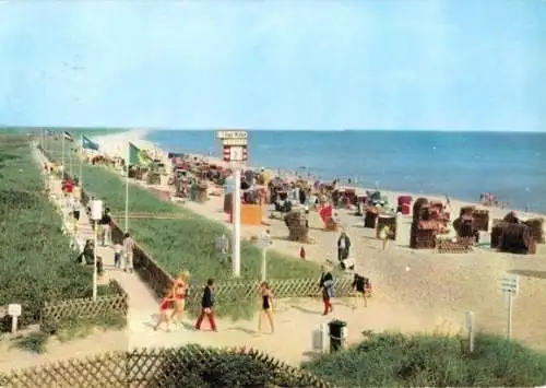 Ansichtskarte, Brodersby OT Schönhagen, Strand belebt, 1972