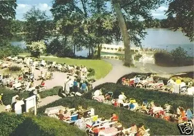 Ansichtskarte, Pöln am See, Seeterrassen Fegetasche, belebt, 1978