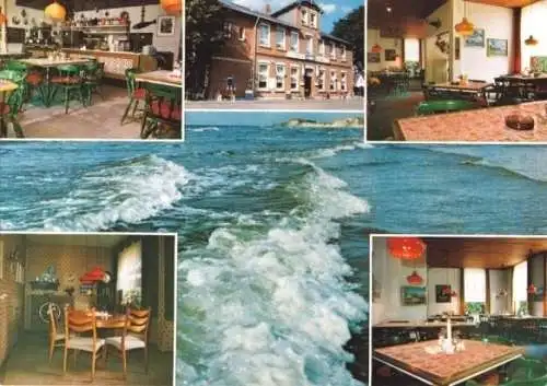 Ansichtskarte, Nebel auf Amrum, Restaurant Friedrichs, um 1980