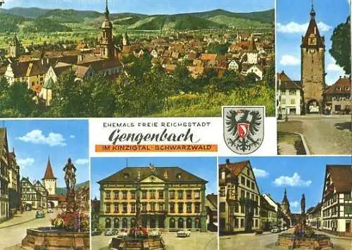 AK, Gengenbach im Kinzigtal, 5 Abb., ca. 1964