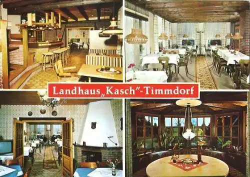 Ansichtskarte, Timmdorf, Landhaus "Kasch", 4 Abb., ca. 1976