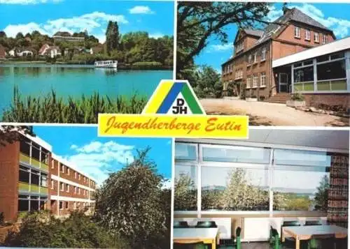 Ansichtskarte, Eutin, Jugendherberge, 4 Abb., um 1979