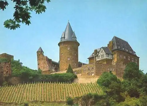 Ansichtskarte, Bacharach a. Rhein, DJH Jugendburg Stahleck, 1970