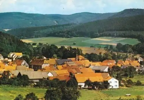 Ansichtskarte, Frankenberg - Viermünden, Eder, Übersicht, 1979