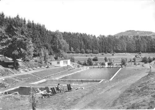AK, Breitenbach Thür., Schwimmbad, 1971
