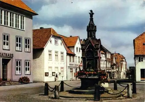 Ansichtskarte, Bergstadt Obernkirchen, Marktplatz, um 1977