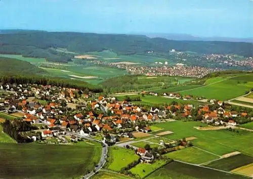 Ansichtskarte, Bad Pyrmont - Hagen, Luftbildansicht, um 1980