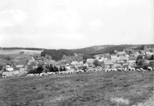 Ansichtskarte, Straßberg Kr. Quedlinburg, Totale, 1970