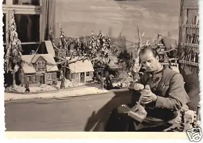 Foto im Ansichtskarte-Format, Schnitzstube "Frohnauer Hammer" 1951